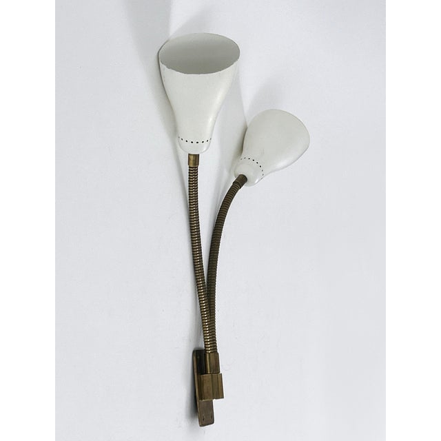 Mid-Century Modern Gooseneck Wall Lamp, Italy, 1950s For Sale - Image 10 of 18