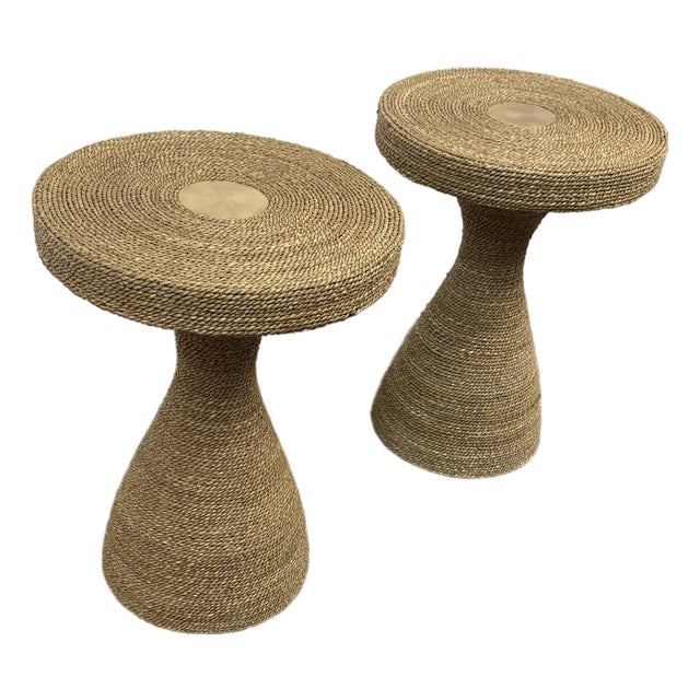 Brownstone Marley Side Tables, Pair For Sale