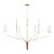 Ian K. Fowler for Visual Comfort Signature Belfair Grande Two-Tier Chandelier in Gilded Iron For Sale