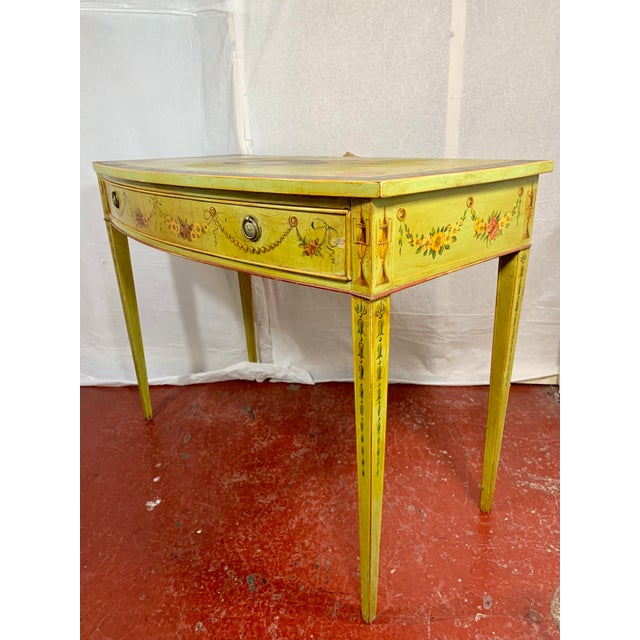 Traditional Edwardian Adams Style Painted Consoles a Pair For Sale - Image 3 of 13