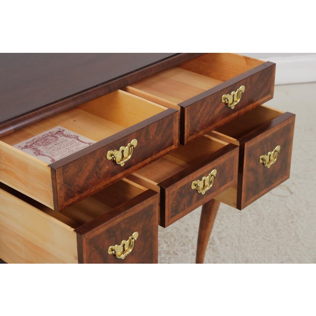 1980s Baker Colonial Williamsburg Mahogany Lowboy For Sale - Image 5 of 16