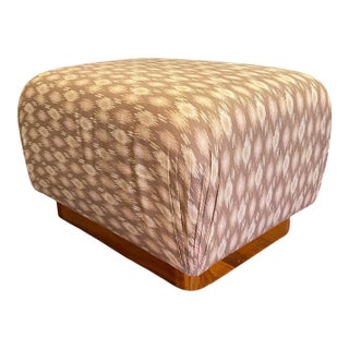 1980s Boho Soufflé Pouff Ottoman For Sale