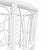 Late 20th Century Vintage Coastal High-Gloss White Rattan Dining Table with 54" Glass Top For Sale - Image 5 of 6