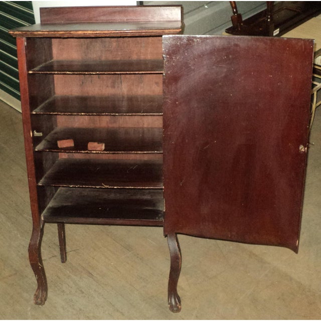Antique Victorian Music Cabinet For Sale - Image 9 of 9