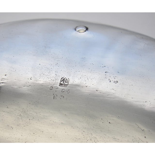 Silver Art Nouveau Orivit Double Handle Pewter Bowl For Sale - Image 8 of 8