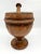 Early 19th Century Early 19thC Tiger Oak and Copper Lined Jumbo Footed Primitive Industrial Apothecary Mortar and Pestle or Planter For Sale - Image 5 of 12