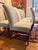 Tan Set of 8 French Upholstered Dining Chairs For Sale - Image 8 of 11