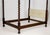 Brown Baker Furniture Britannia Walnut Full-Size Four-Poster Canopy Bed Frame For Sale - Image 8 of 9