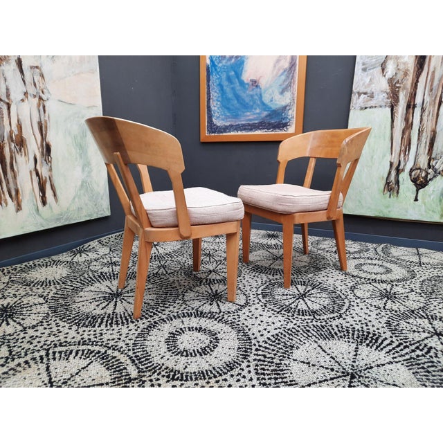 Anthroposophical K 1250 Chairs in Birch Wood by Felix Kayser for Schiller Möbel, 1930s, Set of 2 For Sale - Image 4 of 14