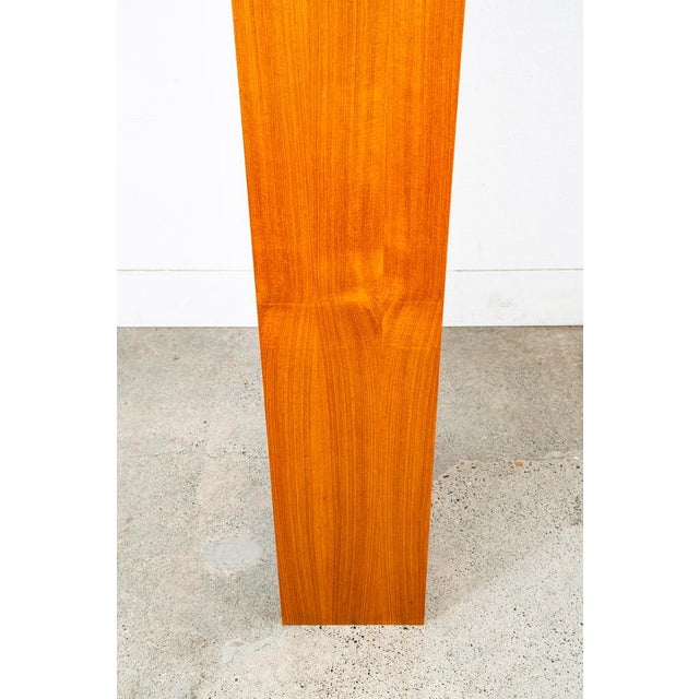 1960s Mid Century Danish Modern Bookshelf Tall Teak Wood Shelving 6 Shelf Compact 24" For Sale - Image 4 of 12