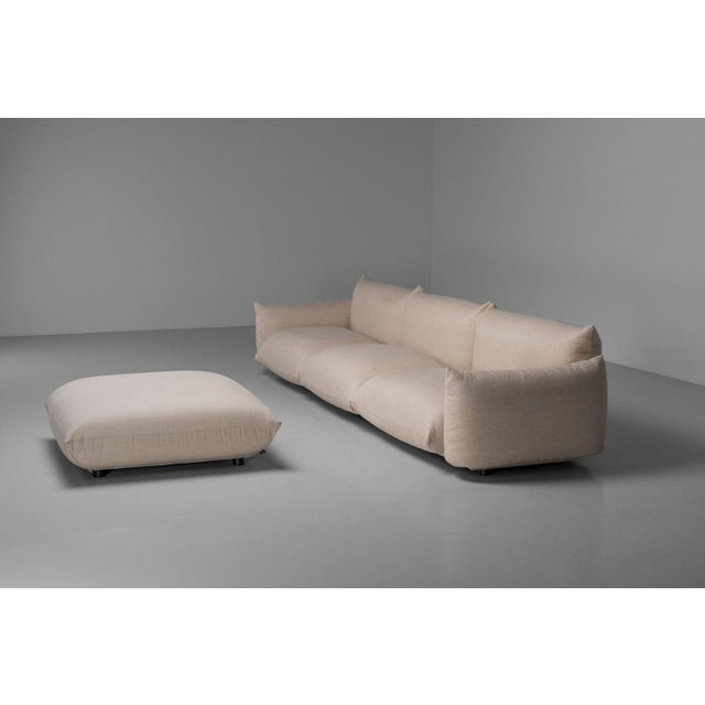 Set of Sofa and Pouf by Mario Marenco for Arflex, Italy, 1971 For Sale - Image 6 of 18