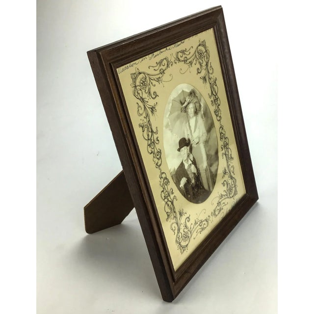 Mid-Century Modern Vintage Wood and Glass Framed Alaska Nostalgia Photo Print 1978 For Sale - Image 3 of 8