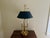 Vintage French Regency Brass Bouillotte Lamp With Black Tole Shade For Sale - Image 12 of 13