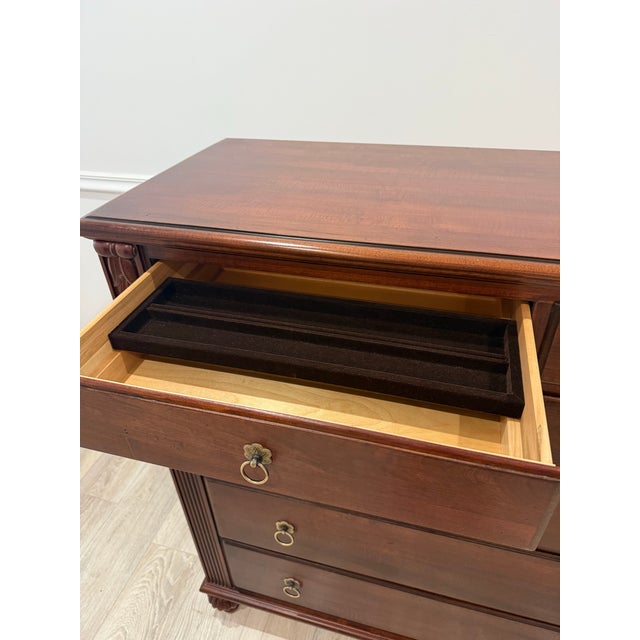 1990s 1990s Ethan Allen British Classic Dresser With Mirror For Sale - Image 5 of 10