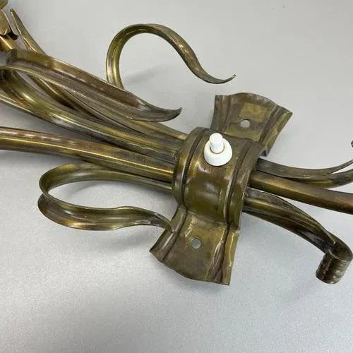 Italian Flower Theatre Wall Light in the style of Gio Ponti, 1970s For Sale - Image 14 of 18