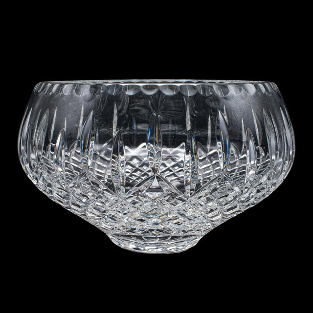 English Large Vintage Presentation Fruit Bowl, English, Cut Lead Crystal, Display Dish For Sale - Image 3 of 9