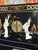Wood Vintage Chinese Asian Black Lacquer Mop Chinoiserie Table Top Cabinet For Sale - Image 7 of 12