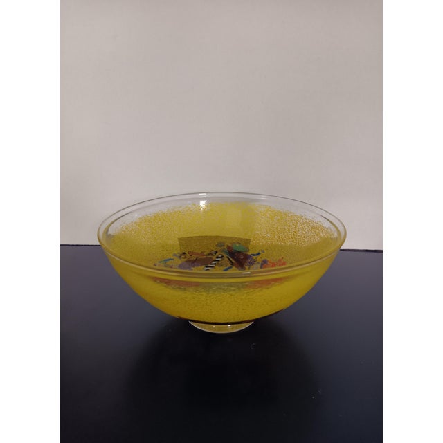 Satellite Bowl by Bertil Vallien for Kosta Boda, 1960s, in Very Good conditions. Designed 1950 to 1959 This piece has an...