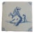 Dutch Man Under Falling Horse Tile from Delft, 1620s For Sale