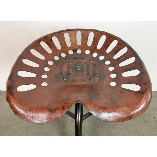 1950s Vintage Industrial Swivel Chair, 1950s For Sale - Image 5 of 18