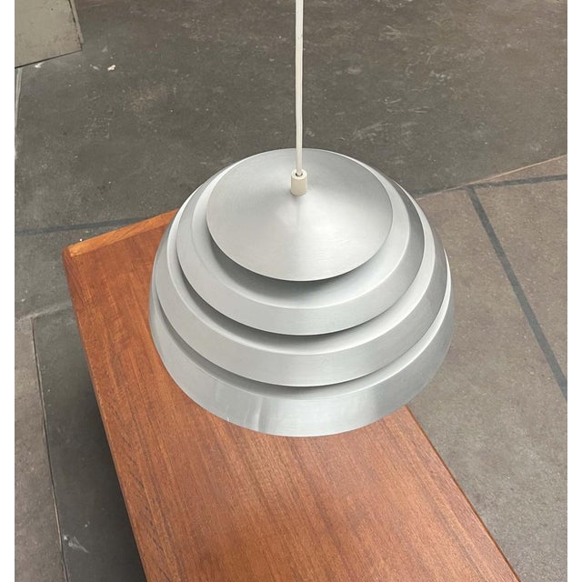Mid-Century Modern Dome Pendant Lamp attributed to Hans Agne Jakobsson, 1960s For Sale - Image 9 of 18