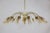 Large Mid-Century Modern Italian Spider Gold-Colored Murano Glass Chandelier, 1950s For Sale - Image 4 of 18