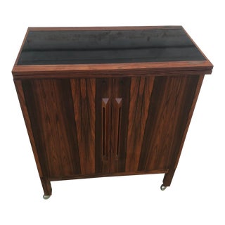 1960s Flip Top Bar Cart by Torbjorn Afdal for Bruksbo of Norway For Sale