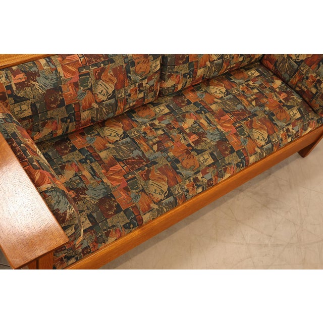 2000 - 2009 Stickley Mission Collection Oak Prairie Settle For Sale - Image 5 of 18