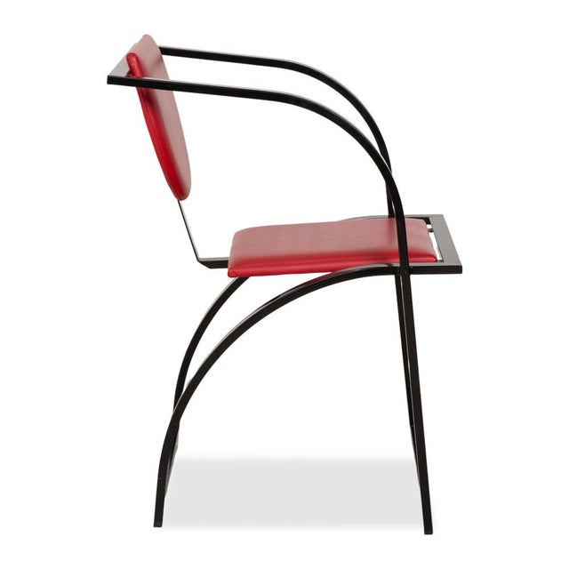 Cosinus Chairs in Blue and Red Leather from KFF, Set of 2 For Sale - Image 18 of 18