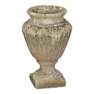 English Garden Stone Urn Vase or Planter Pot in the Classical Style