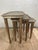 1960s Italian Florentine Silver-Gilt Wood Nesting Tables, Set of 3 For Sale In New York - Image 6 of 12
