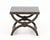 Modern Baker Alexandre Brown Leather Brass Riveted Stool For Sale - Image 3 of 8