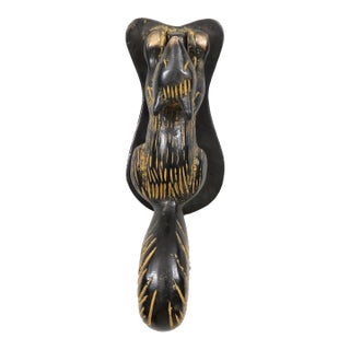 Brass Squirrel Door Knocker For Sale