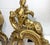 Antique Heavy Pair of Louis XV Style Gilt Bronze Female Sphinx Chenets Andirons For Sale - Image 4 of 17