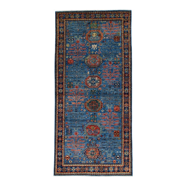 Oriental Handmade Runner Rug 5' x 10'7" #17011 For Sale