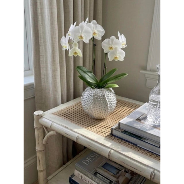 Vintage Coastal Ceramic Sea Urchin Bud Vase For Sale - Image 9 of 12