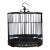 Black Zitan Wood Bird Cage Inlaid With Mother-of-Pearl For Sale