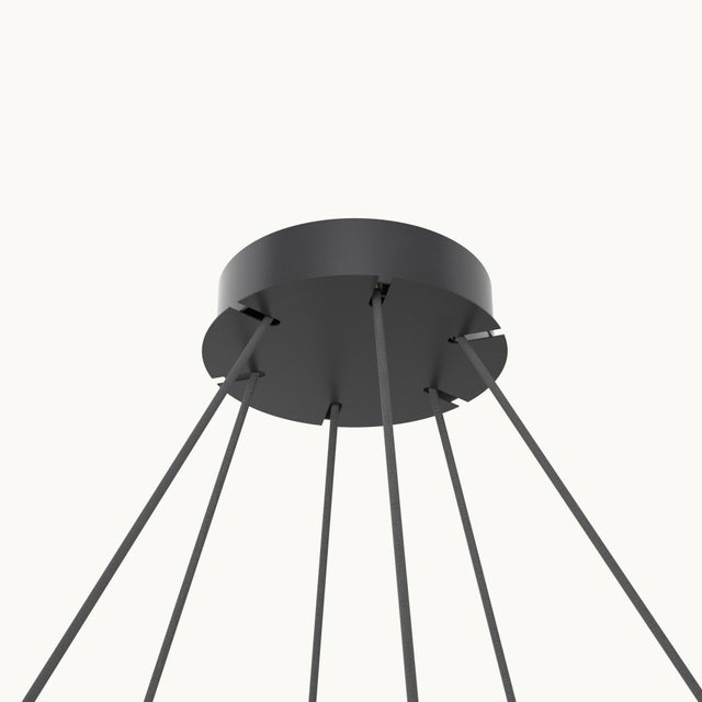 Emily V6 Group in Semi Matte Paint Pendant Light from Moss Objects For Sale - Image 4 of 10