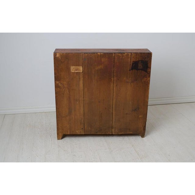 Antique Swedish Secretary Desk with Drawers in Pine, 1820 For Sale - Image 12 of 13