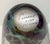 Hand-blown art glass vase by artist Robert Eickholt, American. Known for purple and blue lava-type coloration. 8” H x 4.5”...