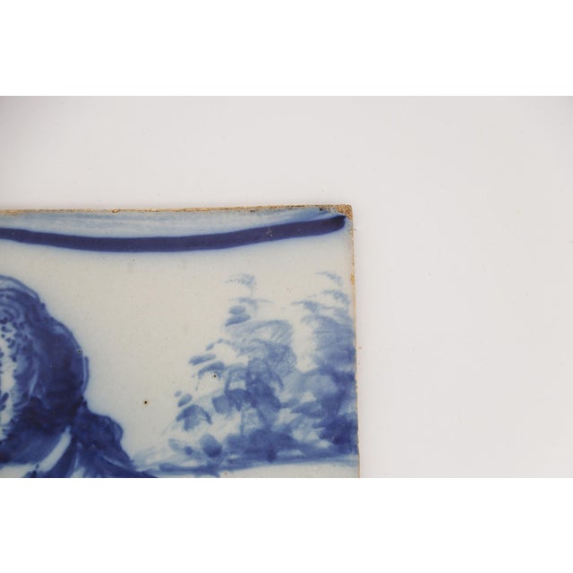 19th Century Tile Depicting a Man, Portuguese Baroque For Sale - Image 6 of 7