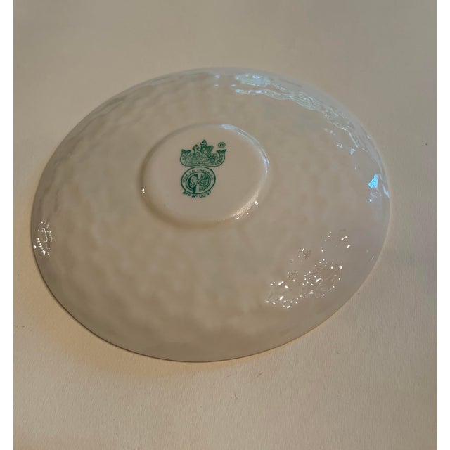 Ivory Mid 20th Century Belleek Shamrock Teacup and Saucer For Sale - Image 8 of 10