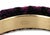 Chanel Mid 20th Century Chanel Purple & Black Tweed Logo Fabric Metal Bangle bracelet For Sale - Image 4 of 4
