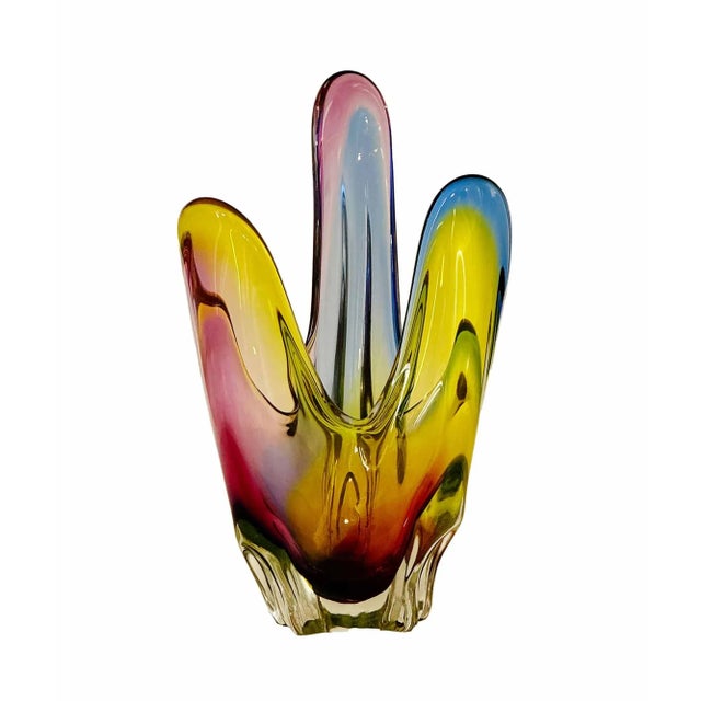 Murano Glass Vase - Kamei Osaka, Japan For Sale In Providence - Image 6 of 7