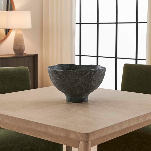 Kenneth Ludwig Chicago Komorebi Indoor-Outdoor Black Bowl For Sale - Image 4 of 9