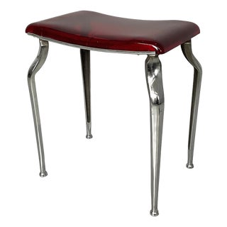 Art Deco Italian Bakelite and Metal Stool, 1930s For Sale