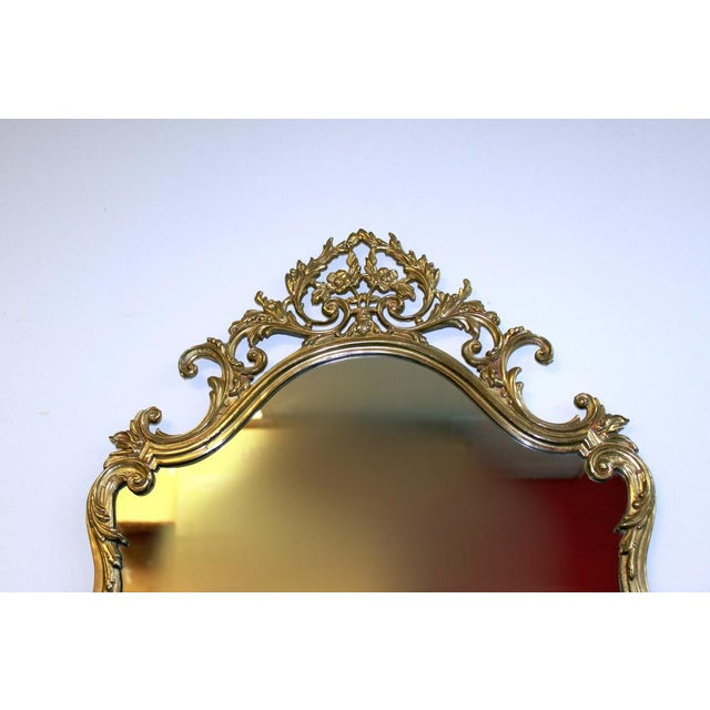 Bronze Wall Console and Mirror, Set of 2 For Sale - Image 4 of 10