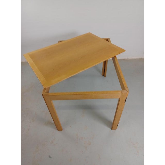 Oak Model 5383 Coffee Folding Table by Børge Mogensen, 1960s For Sale - Image 11 of 15
