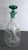 Mid-Century Modern 1968 Vintage Blenko #49 Clear Crackle Pinched Decanter W/ Green Stopper MCM 11.5" For Sale - Image 3 of 10