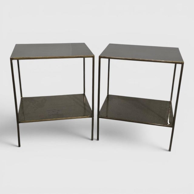 French Bronzed Side Tables, 1930, Set of 2 For Sale - Image 10 of 10